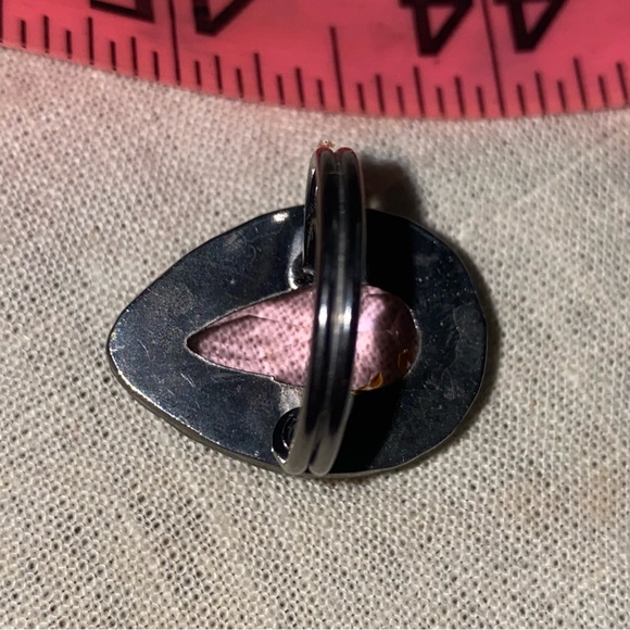 Gorgeous Pink Kunzite Handcrafted 925 Sterling Silver teardrop facet cut Ring - Picture 10 of 11